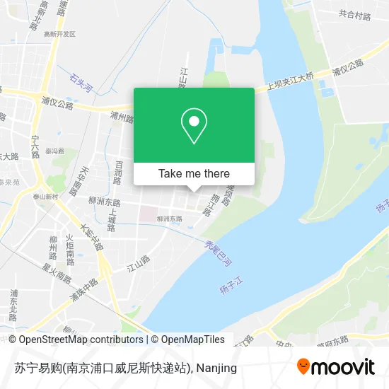 苏宁易购(南京浦口威尼斯快递站) map