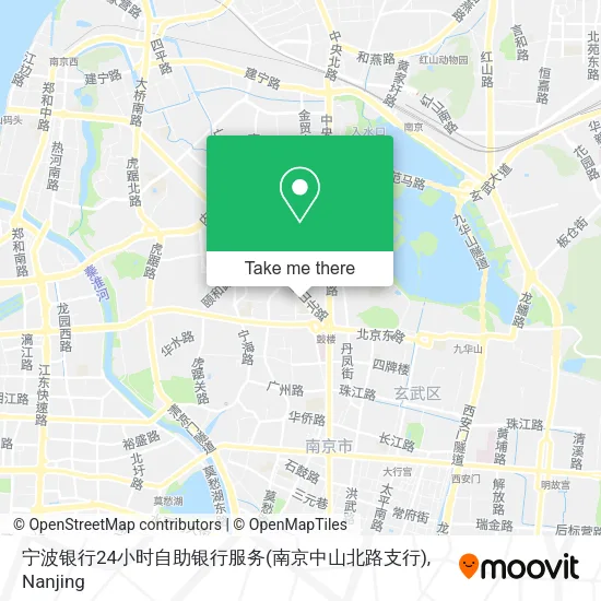 宁波银行24小时自助银行服务(南京中山北路支行) map