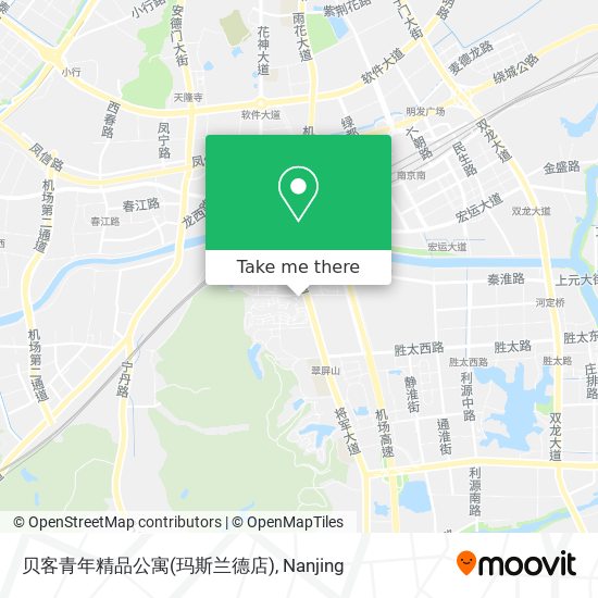贝客青年精品公寓(玛斯兰德店) map