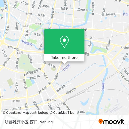 明都雅苑小区-西门 map