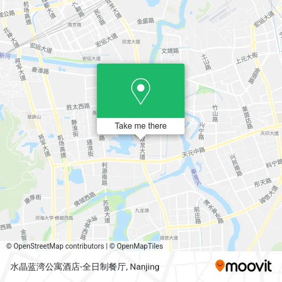 水晶蓝湾公寓酒店-全日制餐厅 map