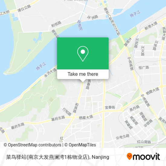 菜鸟驿站(南京大发燕澜湾1栋物业店) map