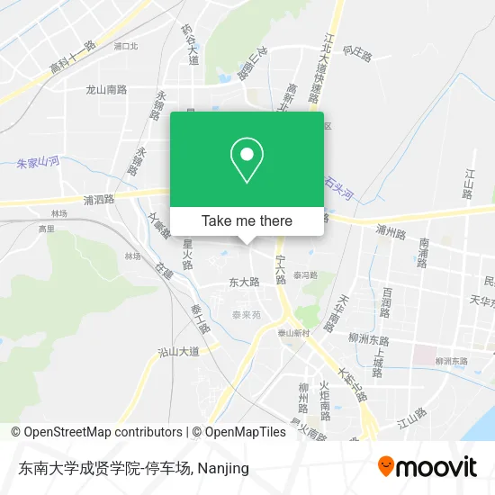东南大学成贤学院-停车场 map