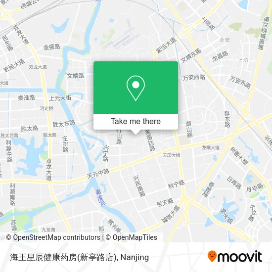 海王星辰健康药房(新亭路店) map