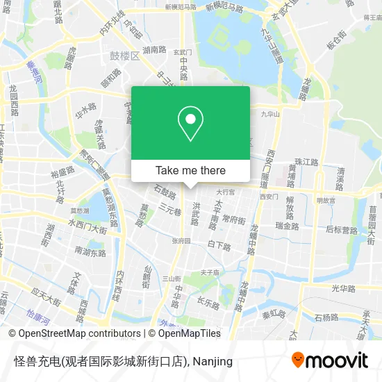 怪兽充电(观者国际影城新街口店) map