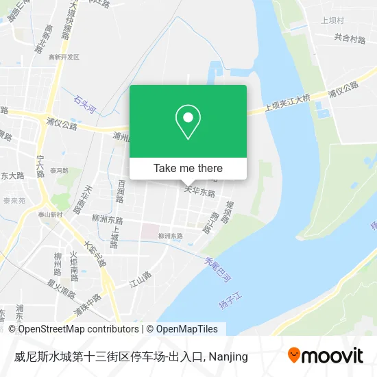 威尼斯水城第十三街区停车场-出入口 map