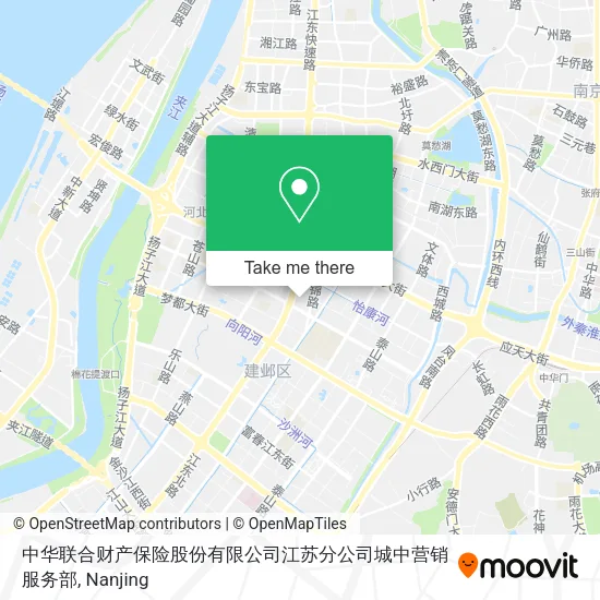 中华联合财产保险股份有限公司江苏分公司城中营销服务部 map