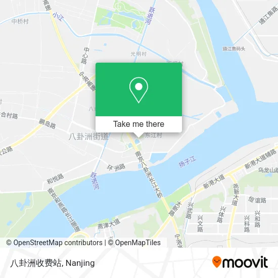 八卦洲收费站 map