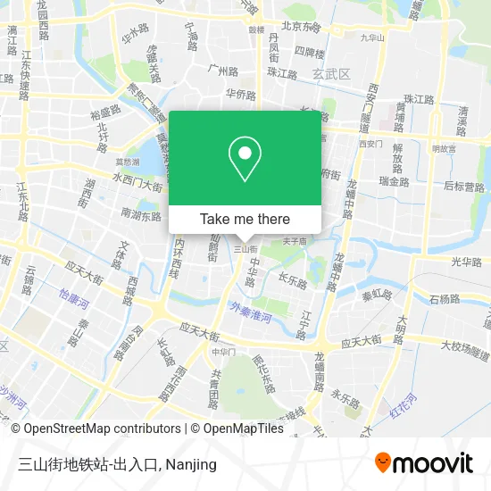 三山街地铁站-出入口 map