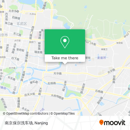 南京保尔洗车场 map