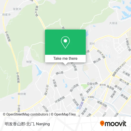 明发香山郡-北门 map