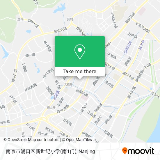 南京市浦口区新世纪小学(南1门) map
