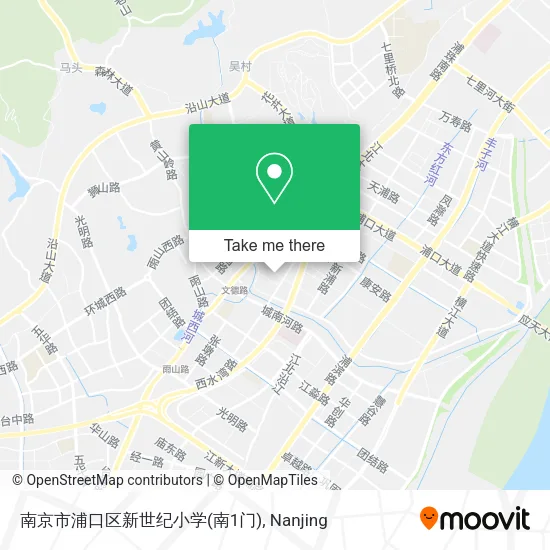 南京市浦口区新世纪小学(南1门) map