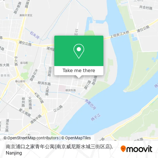 南京浦口之家青年公寓(南京威尼斯水城三街区店) map