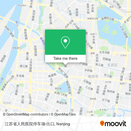 江苏省人民医院停车场-出口 map