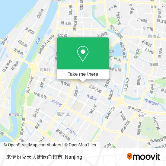 来伊份应天大街欧尚超市 map