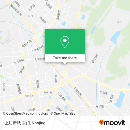 上坊新城-东门 map