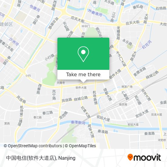 中国电信(软件大道店) map