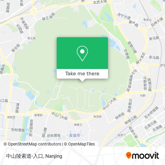 中山陵索道-入口 map