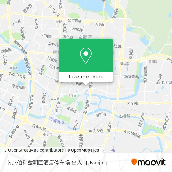 南京伯利兹明园酒店停车场-出入口 map