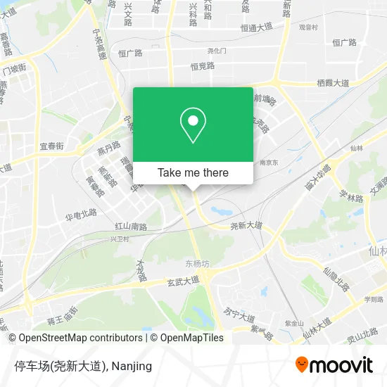 停车场(尧新大道) map