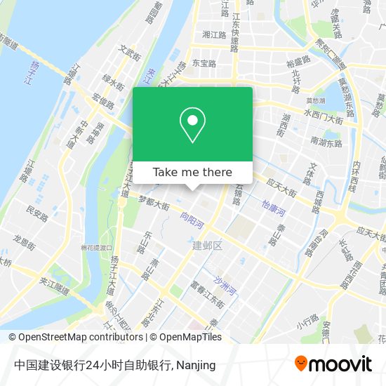中国建设银行24小时自助银行 map