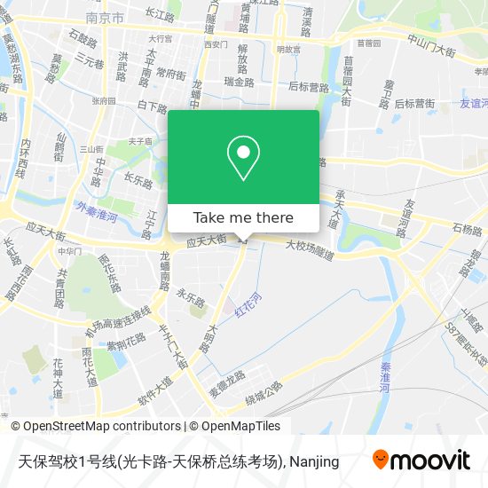 天保驾校1号线(光卡路-天保桥总练考场) map