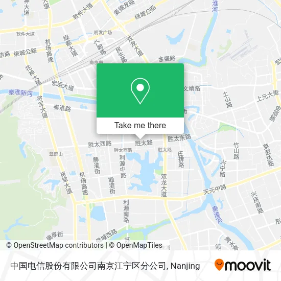 中国电信股份有限公司南京江宁区分公司 map