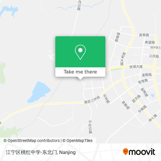 江宁区桃红中学-东北门 map