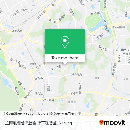 兰德地理信息园自行车租赁点 map