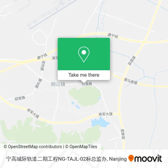 宁高城际轨道二期工程NG-TAJL-02标总监办 map