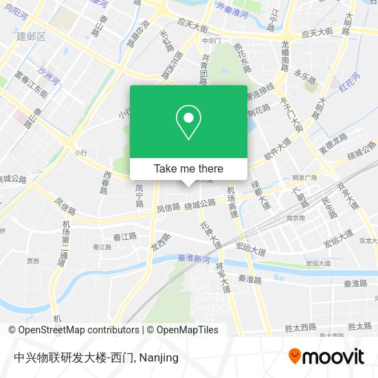 中兴物联研发大楼-西门 map