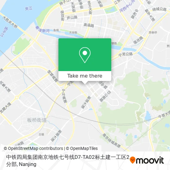 中铁四局集团南京地铁七号线D7-TA02标土建一工区2分部 map