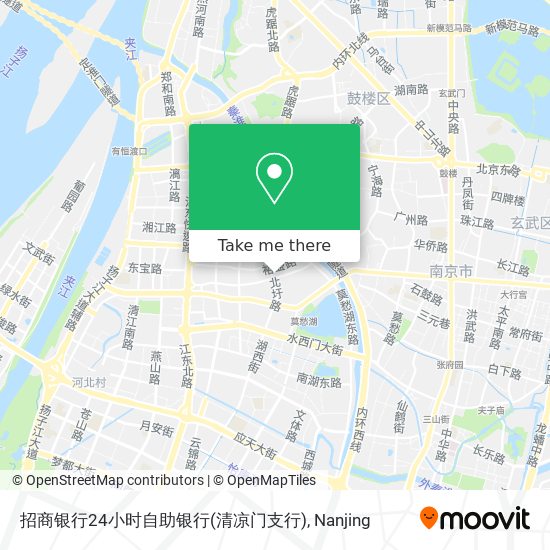招商银行24小时自助银行(清凉门支行) map