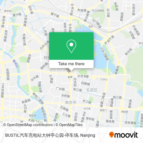BUSTiL汽车充电站大钟亭公园-停车场 map