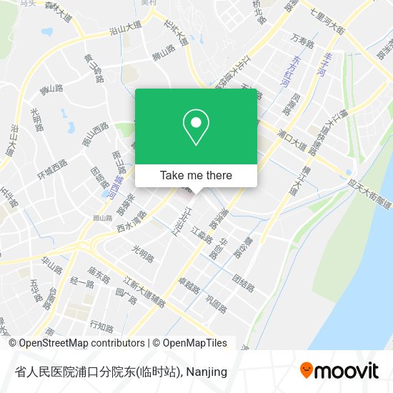 省人民医院浦口分院东(临时站) map