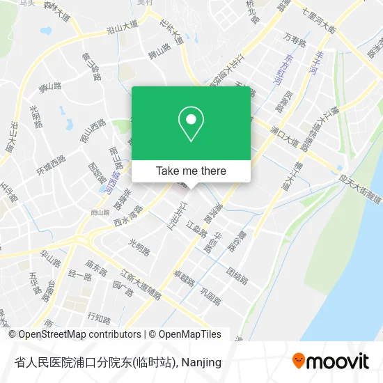 省人民医院浦口分院东(临时站) map