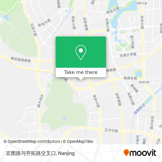 宏图路与开拓路交叉口 map