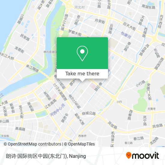 朗诗·国际街区中园(东北门) map