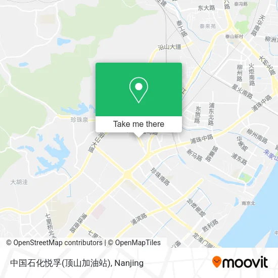 中国石化悦孚(顶山加油站) map