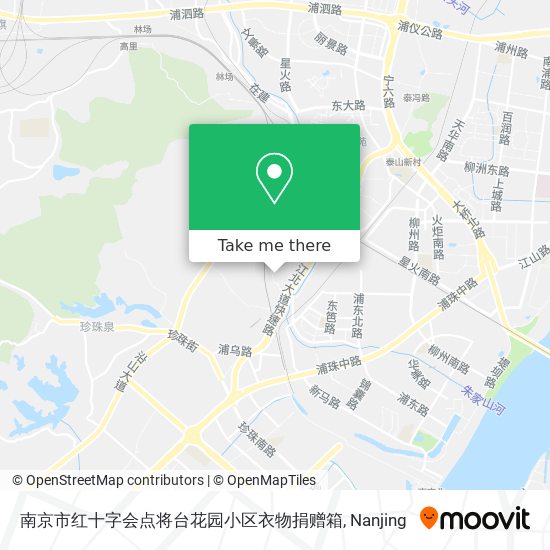 南京市红十字会点将台花园小区衣物捐赠箱 map