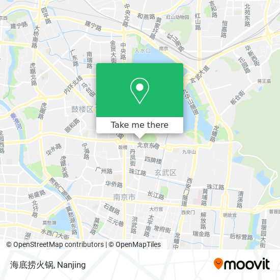 海底捞火锅 map