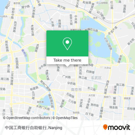 中国工商银行自助银行 map