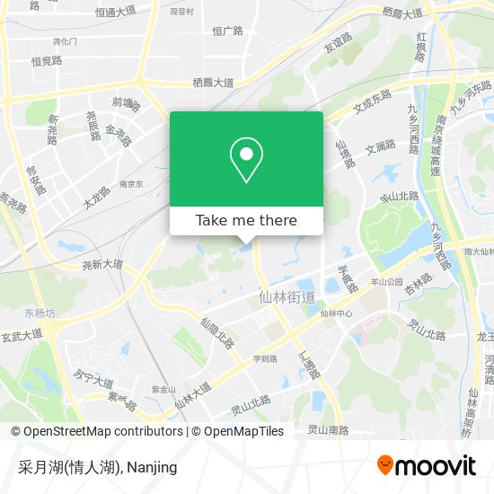 采月湖(情人湖) map