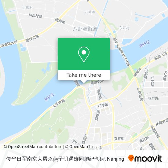 侵华日军南京大屠杀燕子矶遇难同胞纪念碑 map