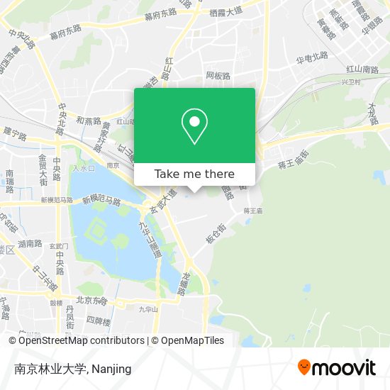 南京林业大学 map