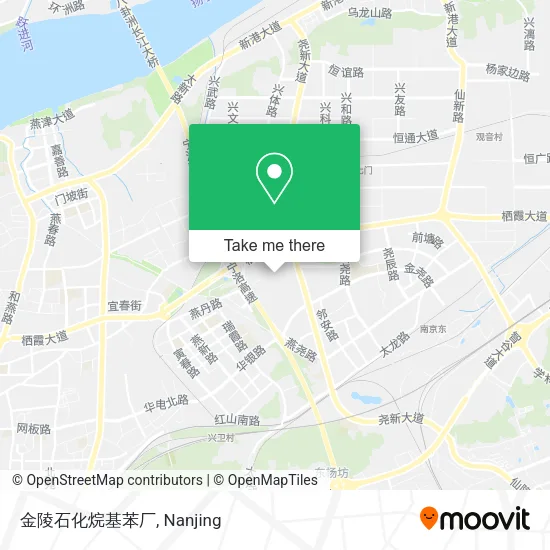 金陵石化烷基苯厂 map