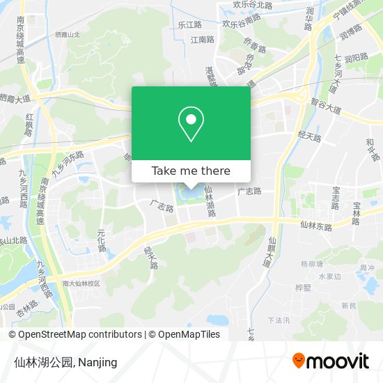 仙林湖公园 map