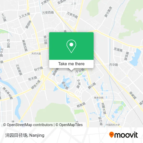 润园田径场 map