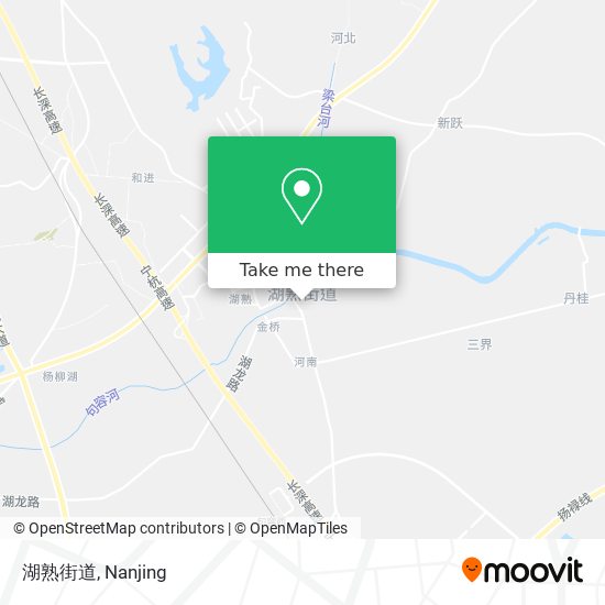 湖熟街道 map